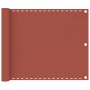 Toldo para balcón HDPE terracota 75x300 cm