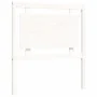 Single bed frame with white solid wood headboard by , Beds and slatted bases - Ref: Foro24-3192127, Price: 123,15 €, Discount: %