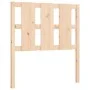 Bed frame with solid wood headboard 100x200 cm by , Beds and slatted bases - Ref: Foro24-3192221, Price: 115,59 €, Discount: %
