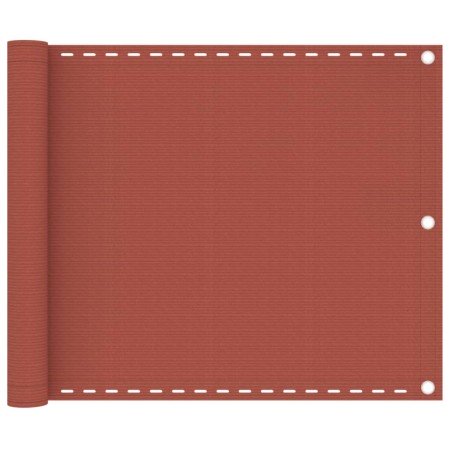 Toldo para balcón HDPE terracota 75x600 cm