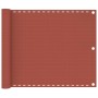 Toldo para balcón HDPE terracota 75x600 cm