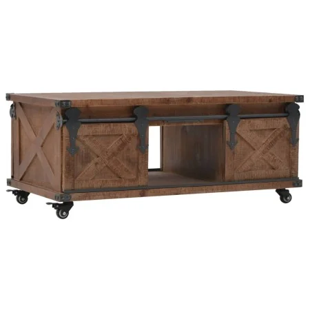 Solid brown fir wood coffee table 91x51x38 cm by vidaXL, Coffee table - Ref: Foro24-246119, Price: 208,01 €, Discount: %