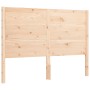 Double bed frame with solid wood headboard by , Beds and slatted bases - Ref: Foro24-3192726, Price: 172,59 €, Discount: %