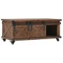 Mesa de centro de madera maciza de abeto marrón 91x51x38 cm de vidaXL, Mesas de centro - Ref: Foro24-246119, Precio: 207,96 €...