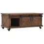 Solid brown fir wood coffee table 91x51x38 cm by vidaXL, Coffee table - Ref: Foro24-246119, Price: 208,01 €, Discount: %