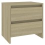 Sonoma oak engineered wood bedside table 45x34.5x44.5 cm by vidaXL, Nightstands - Ref: Foro24-809851, Price: 46,57 €, Discoun...