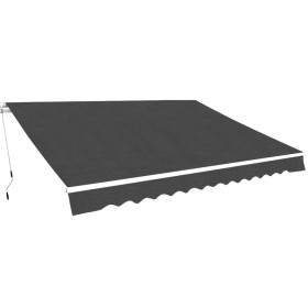 Manuell betriebene Faltmarkise 500 cm Anthrazit von vidaXL, Markisen - Ref: Foro24-275569, Preis: 461,94 €, Rabatt: %