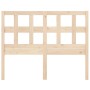 Solid pine wood bed headboard 140.5x4x100 cm by , Headboards and footboards - Ref: Foro24-818915, Price: 64,14 €, Discount: %