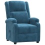 Sillón reclinable de terciopelo azul en Sillones | Comprar online en Foro24