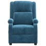 Sillón reclinable de terciopelo azul en Sillones | Comprar online en Foro24