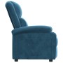 Sillón reclinable de terciopelo azul en Sillones | Comprar online en Foro24