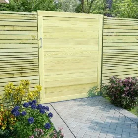 Impregnated pine wood garden fence gate 125x100 cm by vidaXL, garden gates - Ref: Foro24-45334, Price: 79,92 €, Discount: %