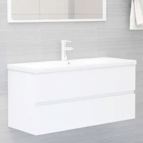 Waschbecken aus weißem Holzwerkstoff von , Badezimmerwaschtische - Ref: Foro24-3071657, Preis: 330,85 €, Rabatt: %