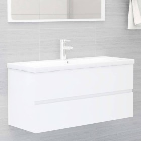 Waschbecken aus weißem Holzwerkstoff von , Badezimmerwaschtische - Ref: Foro24-3071657, Preis: 344,66 €, Rabatt: %