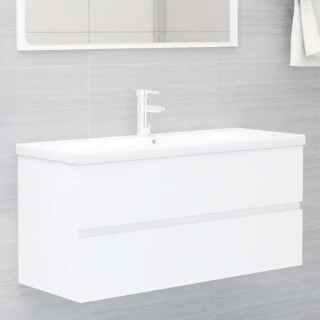 Mueble con lavabo madera de ingeniería blanco de , Tocadores de baño - Ref: Foro24-3071657, Precio: 330,85 €, Descuento: %