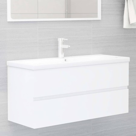 Waschbecken aus weißem Holzwerkstoff von , Badezimmerwaschtische - Ref: Foro24-3071657, Preis: 344,66 €, Rabatt: %