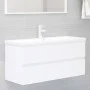 Mueble con lavabo madera de ingeniería blanco de , Tocadores de baño - Ref: Foro24-3071657, Precio: 330,85 €, Descuento: %