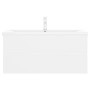Waschbecken aus weißem Holzwerkstoff von , Badezimmerwaschtische - Ref: Foro24-3071657, Preis: 344,66 €, Rabatt: %