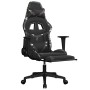 Silla gaming masaje reposapiés cuero sintético negro camuflaje en Sillas gaming | Comprar online en Foro24