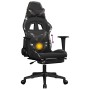 Silla gaming masaje reposapiés cuero sintético negro camuflaje en Sillas gaming | Comprar online en Foro24