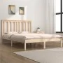 Bettgestell aus massivem Kiefernholz, 150 x 200 cm von , Betten und Lattenroste - Ref: Foro24-3103848, Preis: 134,14 €, Rabat...