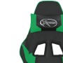 Silla gaming de masaje cuero sintético negro y verde en Sillas gaming | Comprar online en Foro24