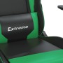 Silla gaming de masaje cuero sintético negro y verde en Sillas gaming | Comprar online en Foro24