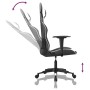Silla gaming de masaje cuero sintético negro y blanco en Sillas gaming | Comprar online en Foro24