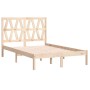 Solid pine wood bed frame 135x190 cm by , Beds and slatted bases - Ref: Foro24-3103973, Price: 140,03 €, Discount: %