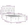 Estructura de cama madera maciza de pino 135x190 cm de , Camas y somieres - Ref: Foro24-3103973, Precio: 133,61 €, Descuento: %