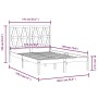 Solid pine wood bed frame 135x190 cm by , Beds and slatted bases - Ref: Foro24-3103973, Price: 140,03 €, Discount: %