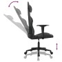 Silla gaming con masaje cuero sintético negro en Sillas gaming | Comprar online en Foro24