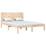 Solid wood double bed frame 135x190 cm by , Beds and slatted bases - Ref: Foro24-3104128, Price: 171,63 €, Discount: %