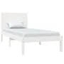 Estructura de cama madera maciza individual blanco 75x190 cm de , Camas y somieres - Ref: Foro24-3104114, Precio: 118,50 €, D...