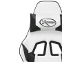 Silla gaming de masaje cuero sintético blanco y negro en Sillas gaming | Comprar online en Foro24