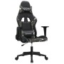 Silla gaming de masaje cuero sintético negro y camuflaje en Sillas gaming | Comprar online en Foro24