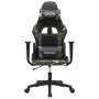 Silla gaming de masaje cuero sintético negro y camuflaje en Sillas gaming | Comprar online en Foro24