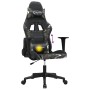 Silla gaming de masaje cuero sintético negro y camuflaje en Sillas gaming | Comprar online en Foro24