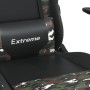 Silla gaming de masaje cuero sintético negro y camuflaje en Sillas gaming | Comprar online en Foro24