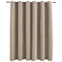 Cortina opaca con anillas de metal beige 290x245 cm