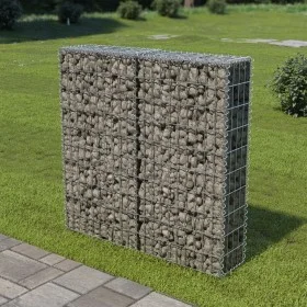 Muro de gaviones con cubiertas acero galvanizado 100x20x100 cm de vidaXL, Paneles de vallas - Ref: Foro24-143578, Precio: 49,...