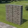 Gabion wall with galvanized steel covers 100x20x100 cm by vidaXL, fence panels - Ref: Foro24-143578, Price: 48,88 €, Discount: %
