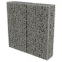 Gabion wall with galvanized steel covers 100x20x100 cm by vidaXL, fence panels - Ref: Foro24-143578, Price: 48,88 €, Discount: %