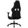 Silla gaming de masaje y reposapiés cuero sintético negro en Sillas gaming | Comprar online en Foro24