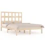 Estructura de cama madera maciza de pino 135x190 cm de , Camas y somieres - Ref: Foro24-3104453, Precio: 144,74 €, Descuento: %
