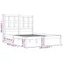 Estructura de cama madera maciza de pino 135x190 cm de , Camas y somieres - Ref: Foro24-3104453, Precio: 144,74 €, Descuento: %