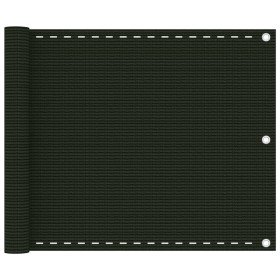 Toldo para balcón HDPE verde oscuro 75x600 cm