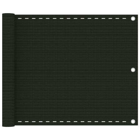 Toldo para balcón HDPE verde oscuro 75x600 cm
