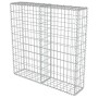 Gabion wall with galvanized steel covers 100x20x100 cm by vidaXL, fence panels - Ref: Foro24-143578, Price: 48,88 €, Discount: %