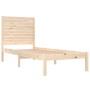 Solid wood bed frame 75x190 cm by , Beds and slatted bases - Ref: Foro24-3104568, Price: 95,19 €, Discount: %